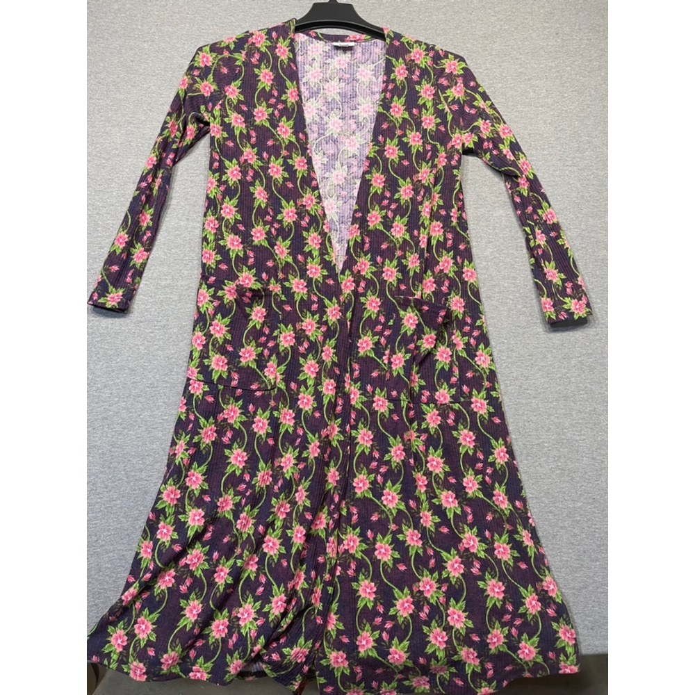 Women's Lularoe Cardigan, Small, Purple Floral